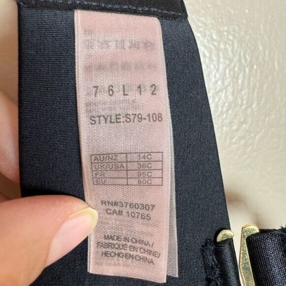 Black Stella McCartney Bra Size 36C - Picture 5 of 8